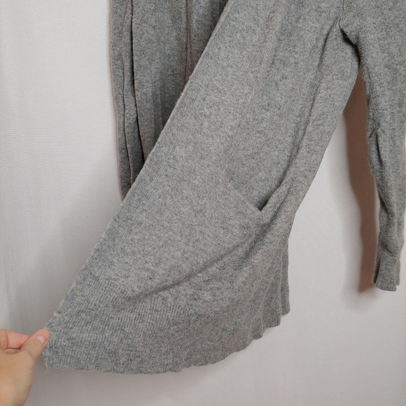 Madewell Ryder Cardigan Sweater Longline Heather Gray Medium M E0185 Wool Alpaca - Picture 5 of 9